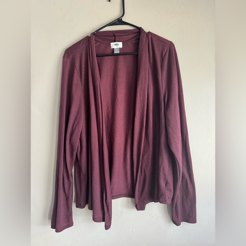 BURGUNDY OLD NAVY CARDIGAN
